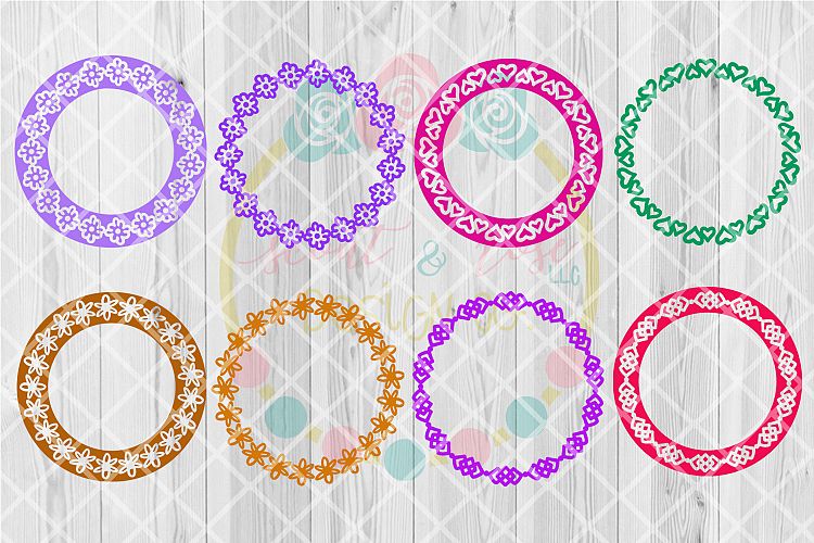 Hand Drawn Monogram Frame SVG Bundle V.1 - 8 Designs