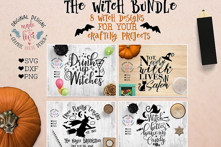 The Witch Bundle -A Halloween Cut Files Bundle