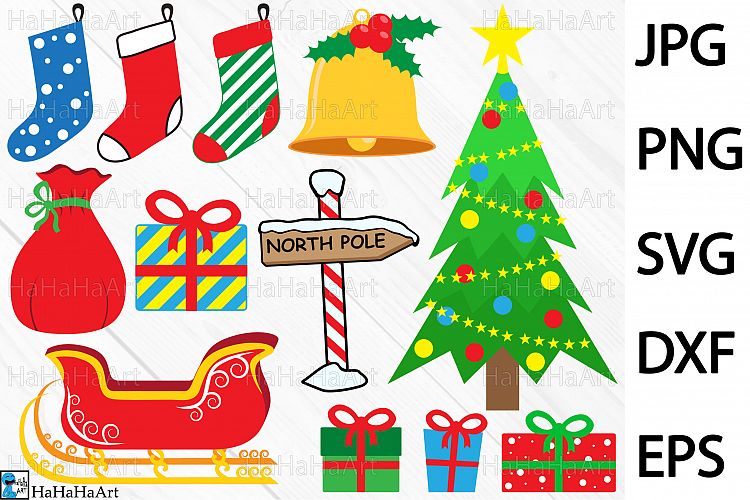 Christmas designs - Clip art / Cutting Files - 39c