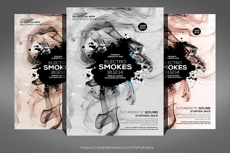 Smoke Night Party Flyer