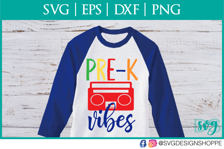 Pre-K Vibes, Back to School SVG, School svg Files