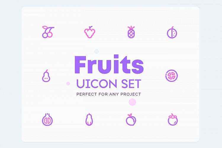 UICON - Fruits Icons Set