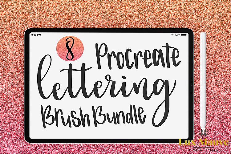 Procreate Lettering Brush Bundle