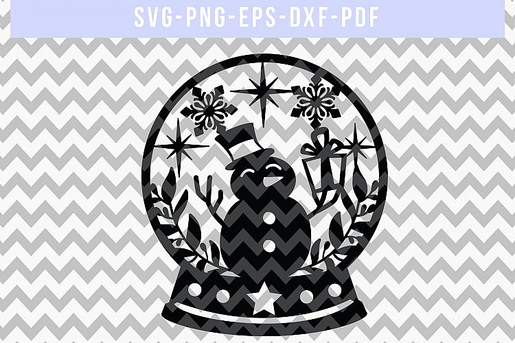 Winter SVG Cut File, Snowflake Papercut, Snowman Laser Cut
