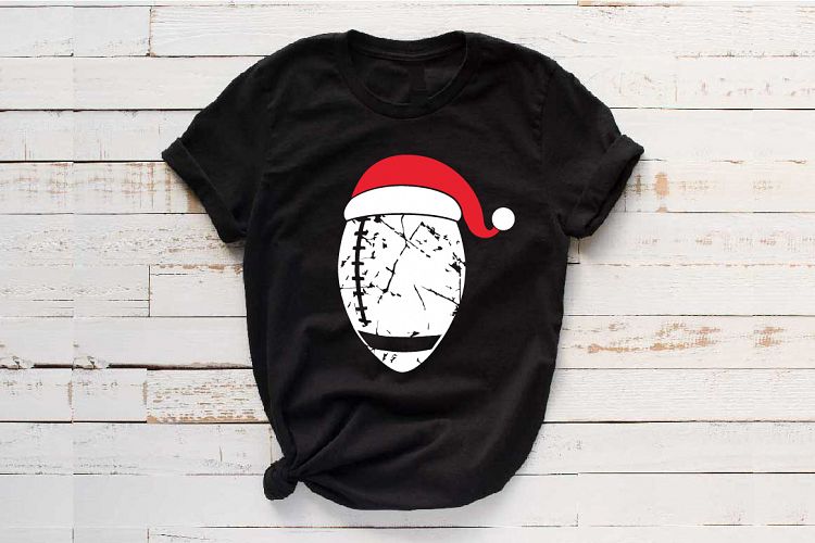 Santa Football Hat Christmas svg Elf sweater 1042s