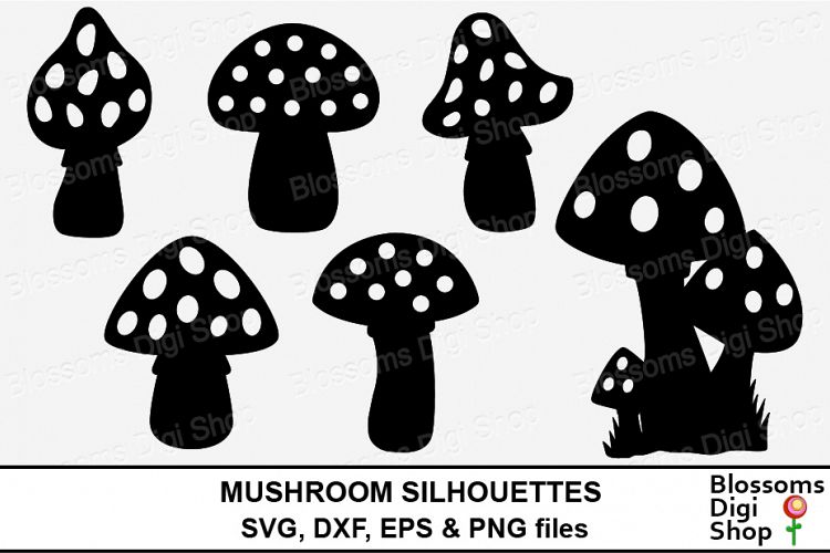 Mushroom Silhouettes