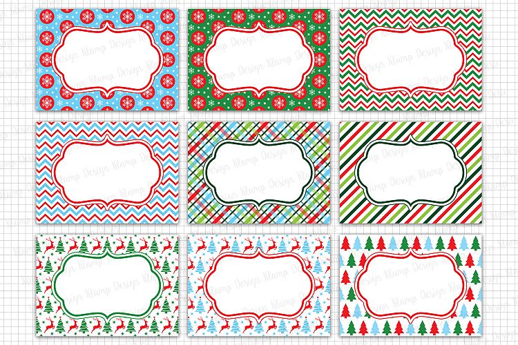 Christmas Labels Graphics and Illustrations / Tags and Labels Clip Art / Christmas Frames Graphics / Christmas Card