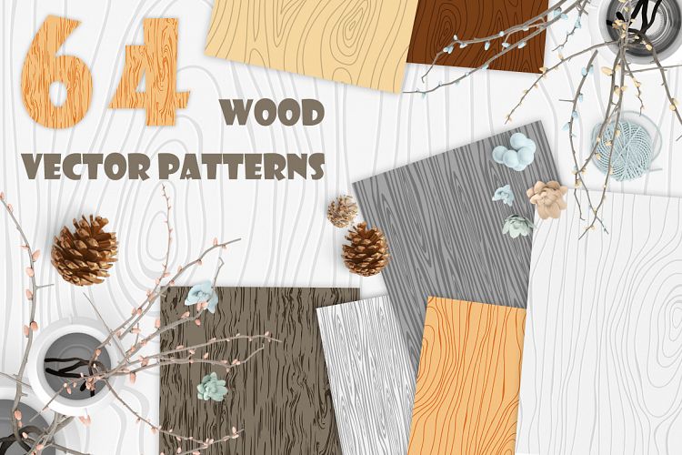 Wooden Vector Textures