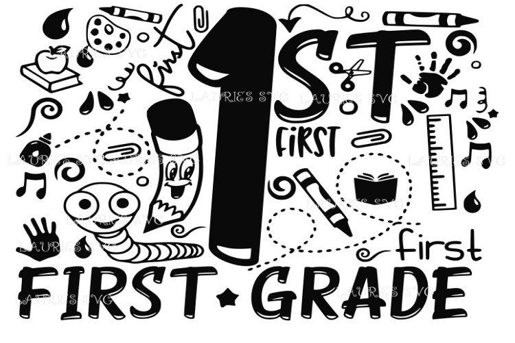 First Grade school FILE SVG,EPS,DXF,PNG,JPG