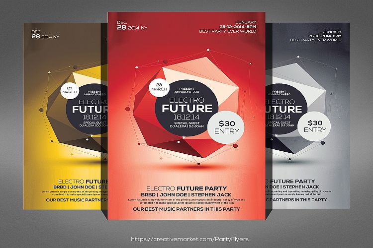 Future Party Flyer
