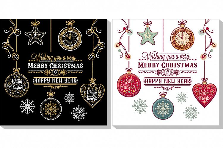 Christmas template. Greeting card. Christmas invitation. Xmas flyer