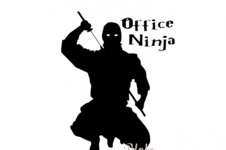 Office ninja Administrative Professionals Day svg cut file for t-shirt coffee mug, decal Funny Secretarys day office manager gift svg file