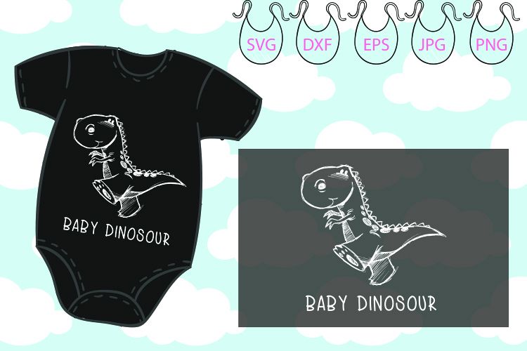 Download Cute Dinosaur t rex SVG Files T Rex Tyrannosaurus rex Baby (141472) | Decorations | Design Bundles