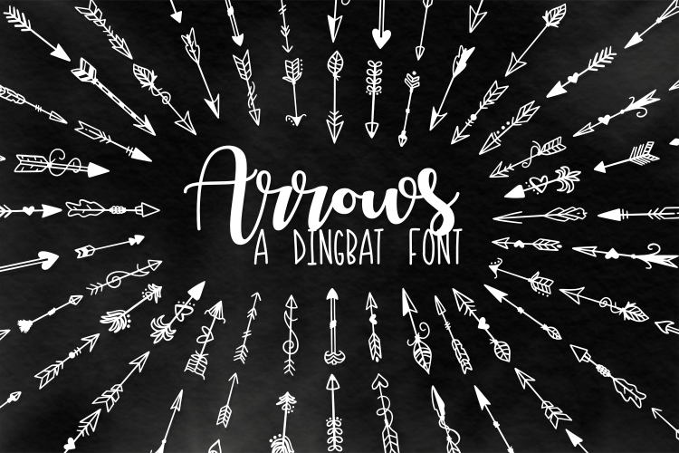 Arrow Font - Ornaments 