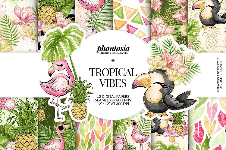 Tropical Digital Papers