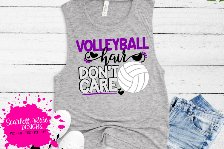 Volleyball Hair Dont Care SVG