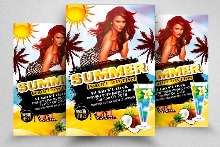 Summer Beach Party Flyer