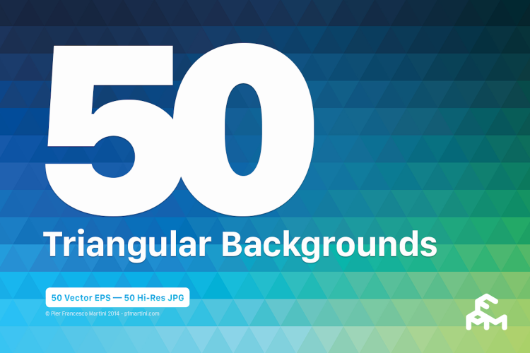 50 Triangular Backgrounds