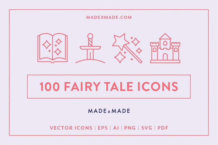Line Icons - Fairy Tale