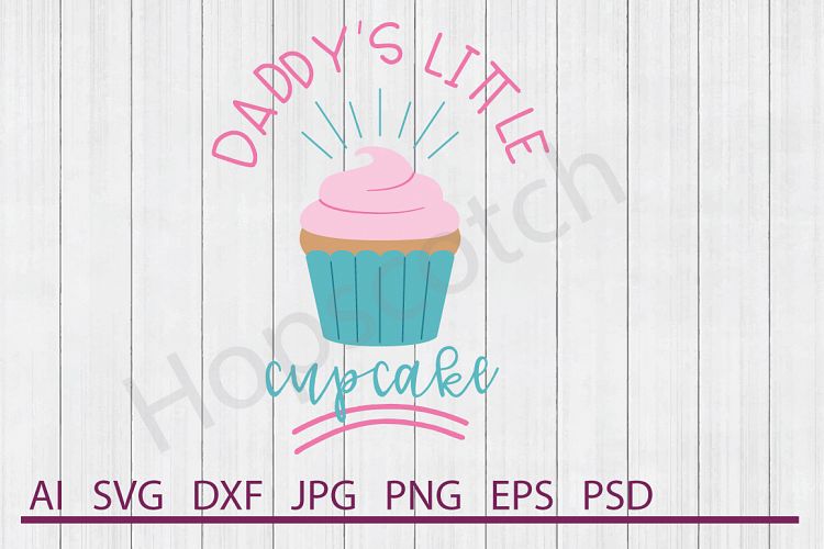 Cupcake SVG, Little Cupcake SVG, DXF File, Cuttable File