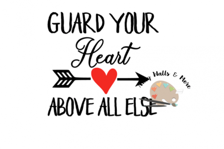 Guard Your Heart above all else svg file, Proverbs 4:23 svg, Christian svg cut file, Bible Verse svg, Guard Your Heart Christian faith svg