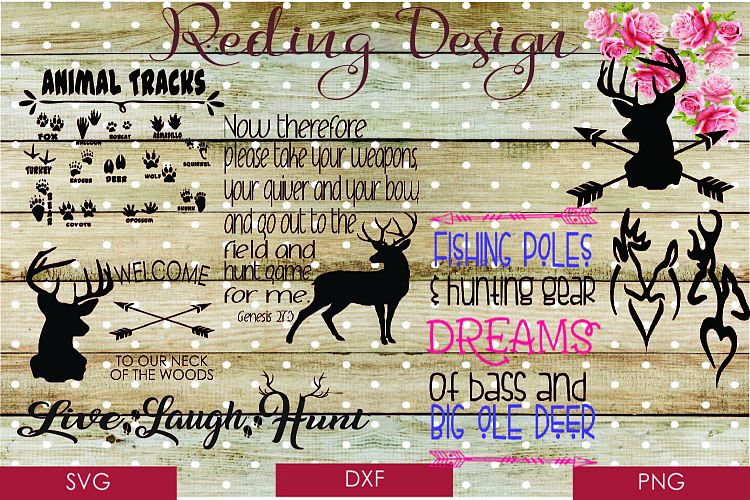 Hunting Bundle SVG DXF PNG Digital Cut Files