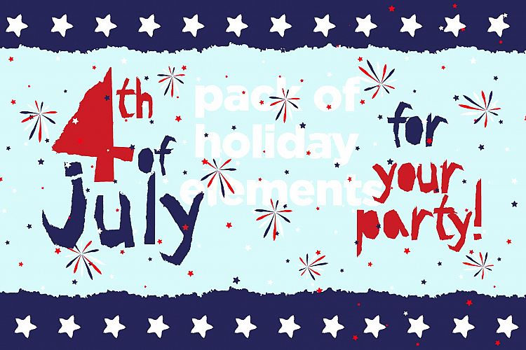 4th July grunge pattern pack