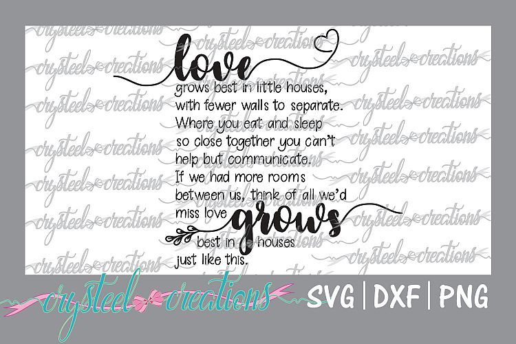 Love grows in little houses like this