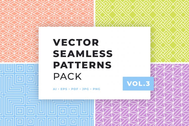 Vector Seamless Patterns Pack Vol.3