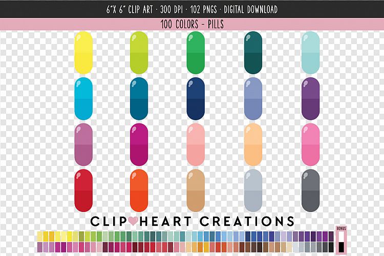Pills Clip Art - 100 Clip Art Graphics