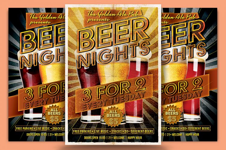 Beer Nights Flyer Template