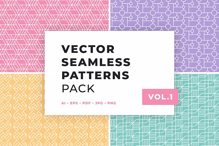Vector Seamless Patterns Pack Vol.1