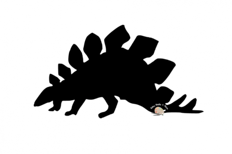 Download Dinosaur SVG CUT file digital download, cute boy stegosaurus silhouette svg cut file for t ...