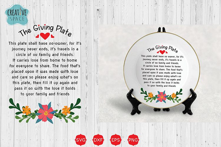 The Giving Plate Svg