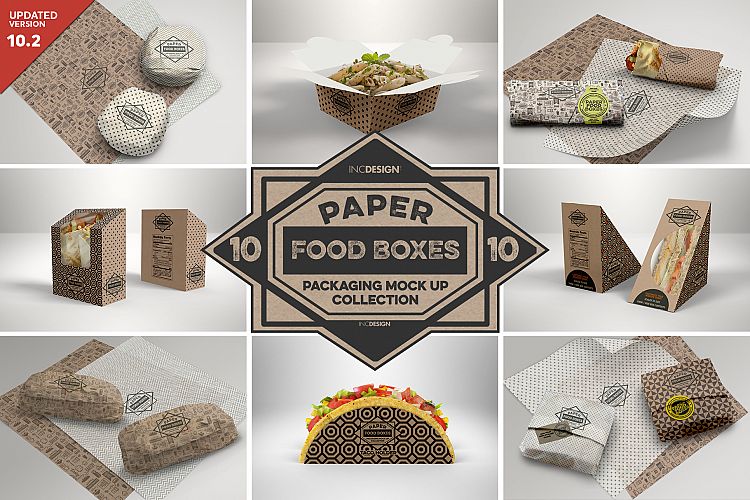VOL.10 Food Box Packaging MockUps