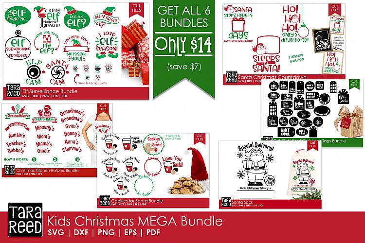 Kids Christmas MEGA Bundle - SVG and Cut Files for Crafters