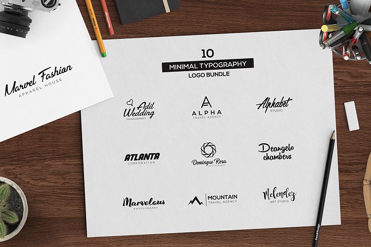 10 Minimal Logo Pack