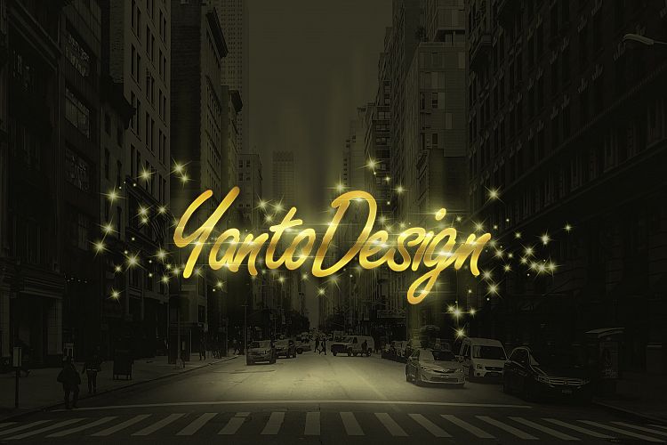 Gold Sparkling Text Effect