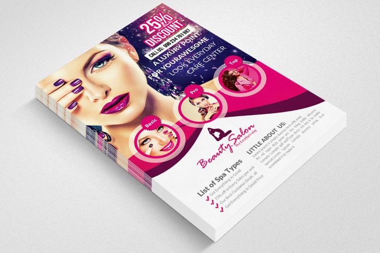Beauty Salon Flyer Template 02