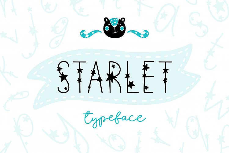 Starlet Typeface with Clipart!