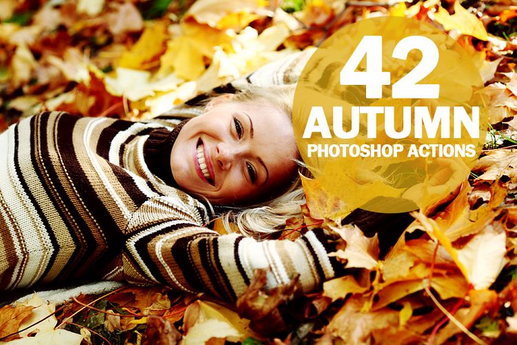 42 Autumn Photoshop Actions Collection (Action for photoshop CS5,CS6,CC) example image 1