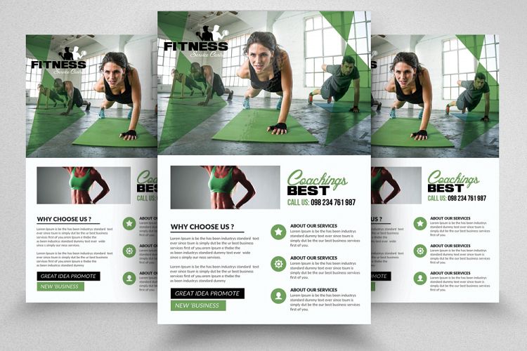 Fitness Coaching Flyer Template