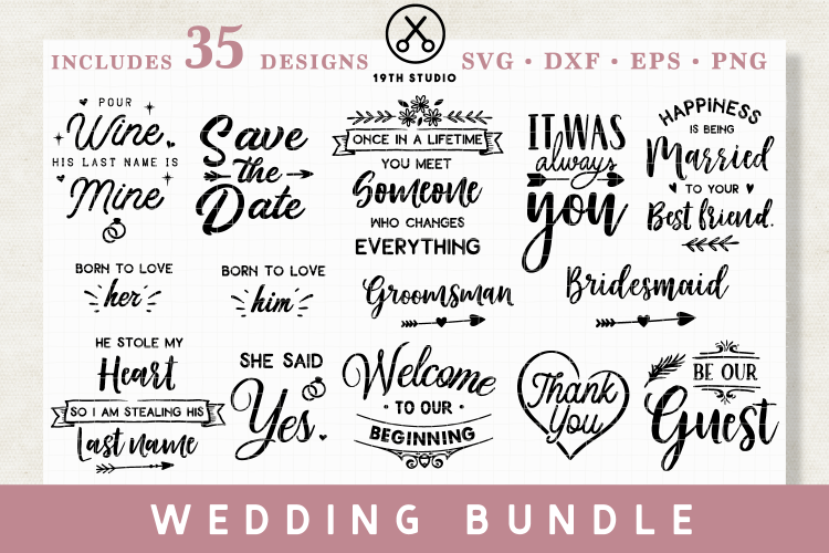 Wedding SVG Bundle - MB27