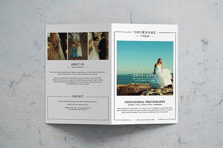 Wedding Photography Brochure Template 