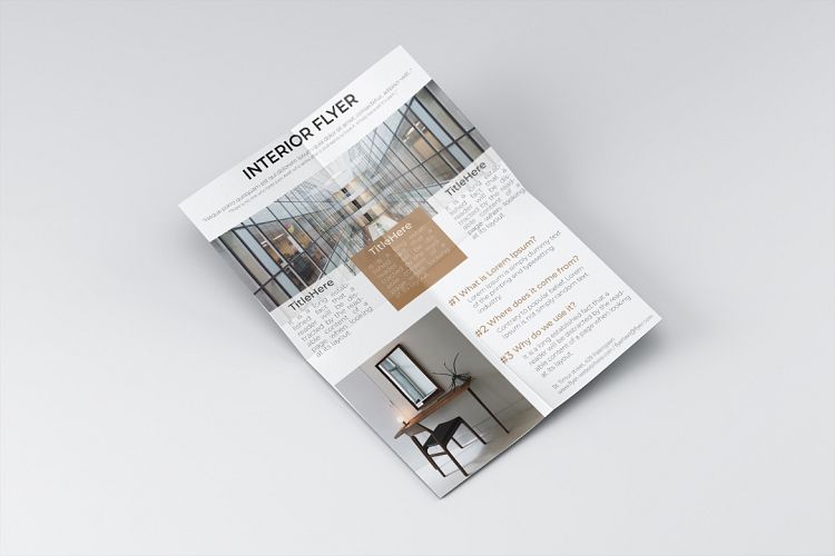 Building interior flyer dsign