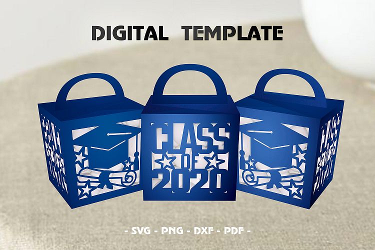 Download Graduation favor box svg, Class of 2020 svg