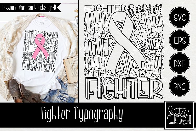Cancer Fighter Typography