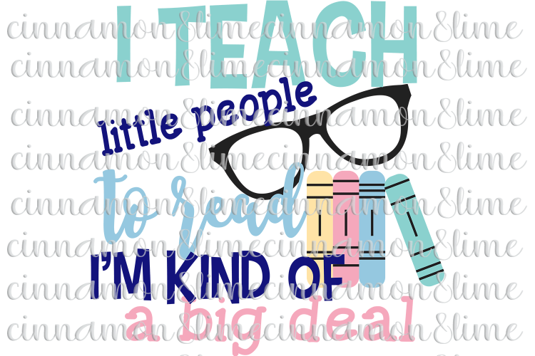 I Teach Little People Teacher SVG