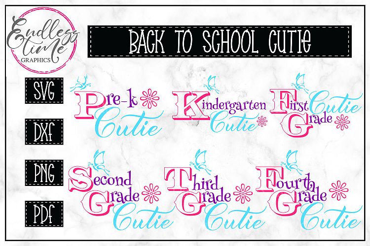 Back To School Cutie SVG Cut File