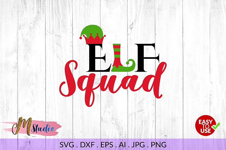 Elf Squad svg, for Silhouette Cameo or Cricut